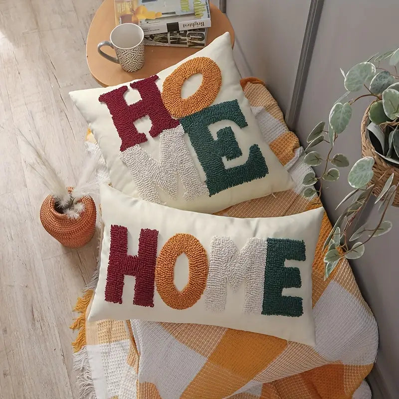 Tufted Colorblock Home Pillows