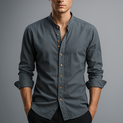 Hiroto Cotton-Linen Shirt