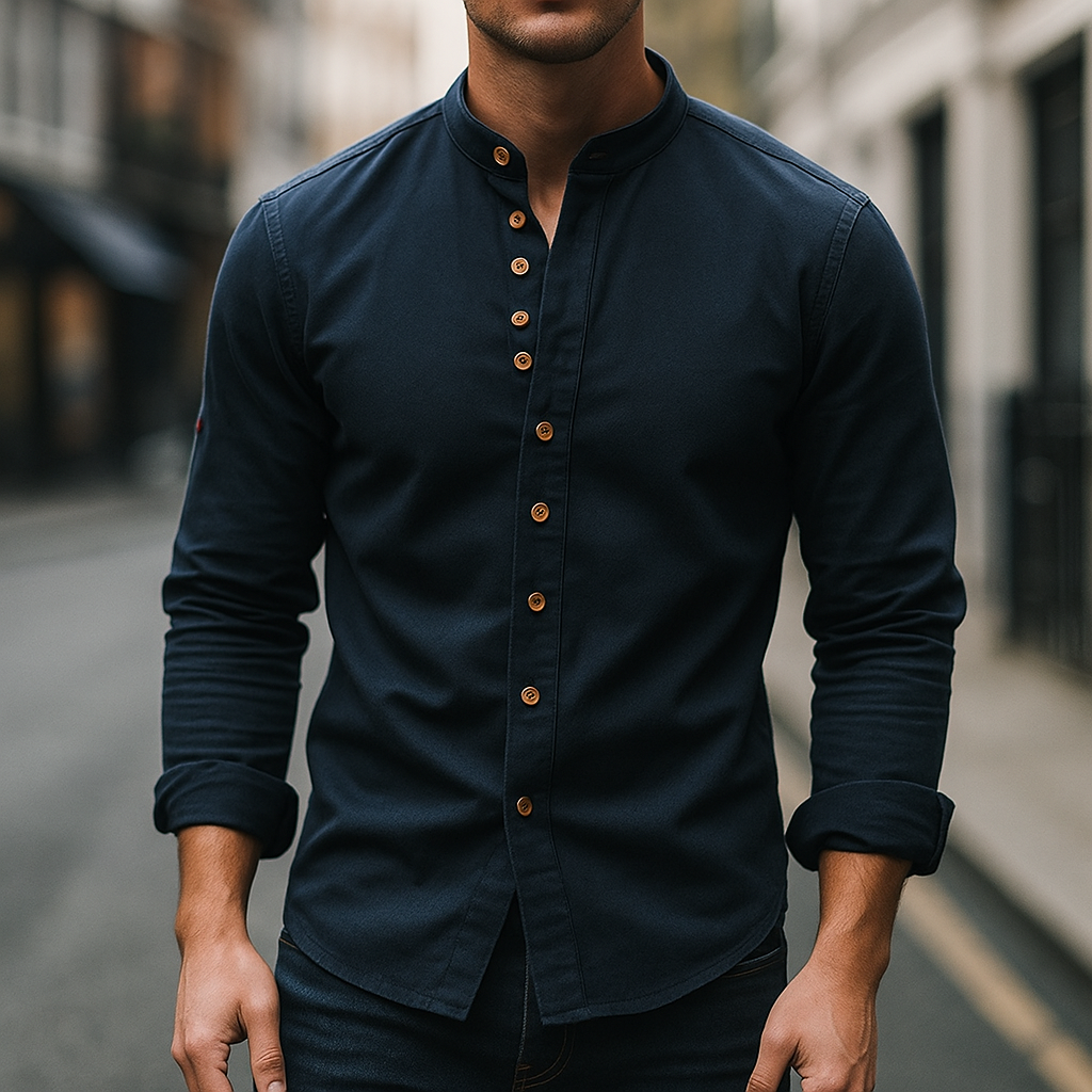 Hiroto Cotton-Linen Shirt