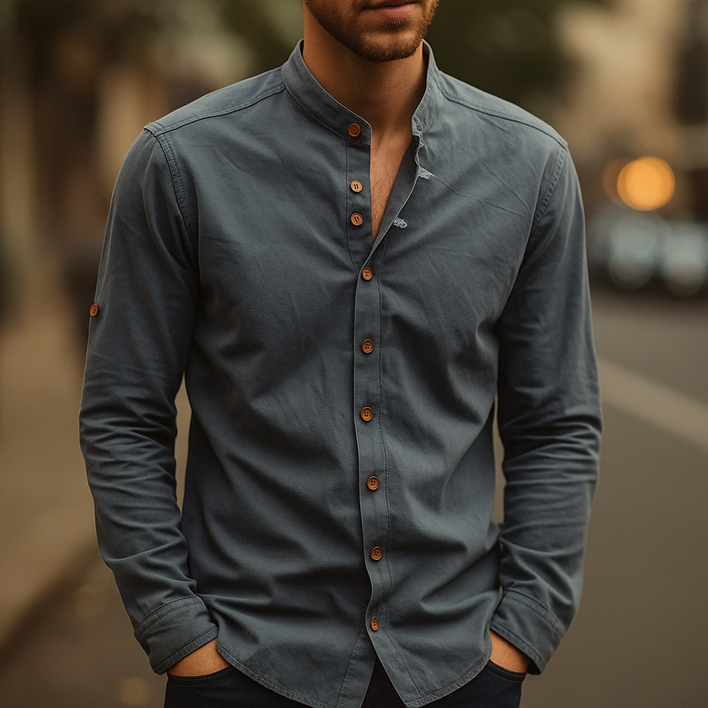 Hiroto Cotton-Linen Shirt