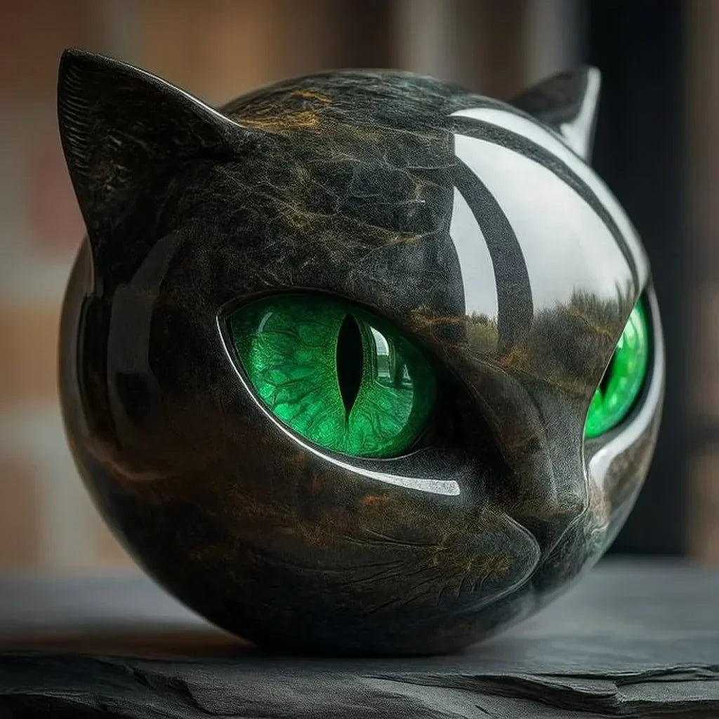 Midnight Muse Cat Sculpture