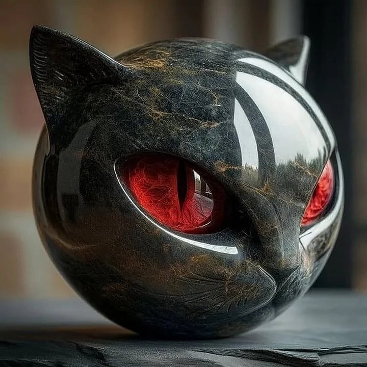 Midnight Muse Cat Sculpture