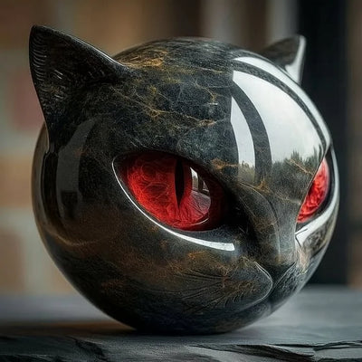 Midnight Muse Cat Sculpture