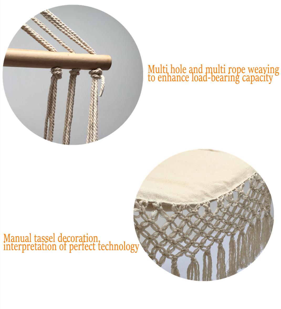 Boho Bliss - Handcrafted Macrame Hanging Hammock