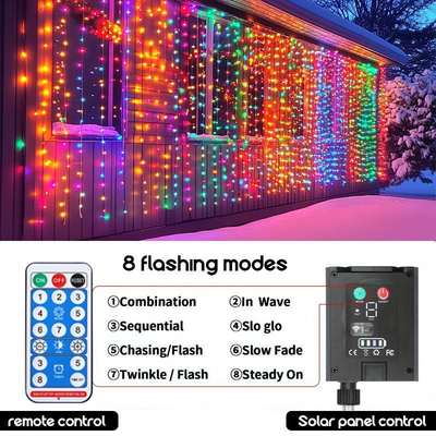 ClausCurtain™ Solar Holiday Lights