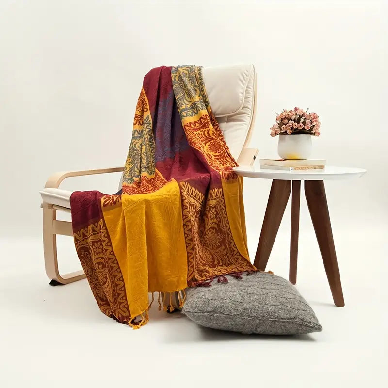 Vintage Patchwork Throw Blanket