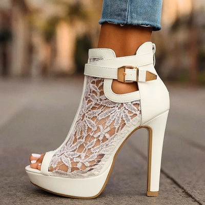 Stacy Lace Heels