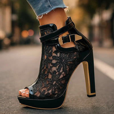 Stacy Lace Heels
