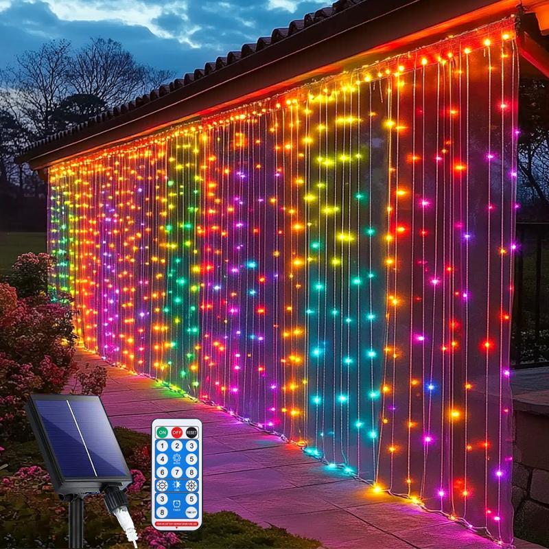 ClausCurtain™ Solar Holiday Lights