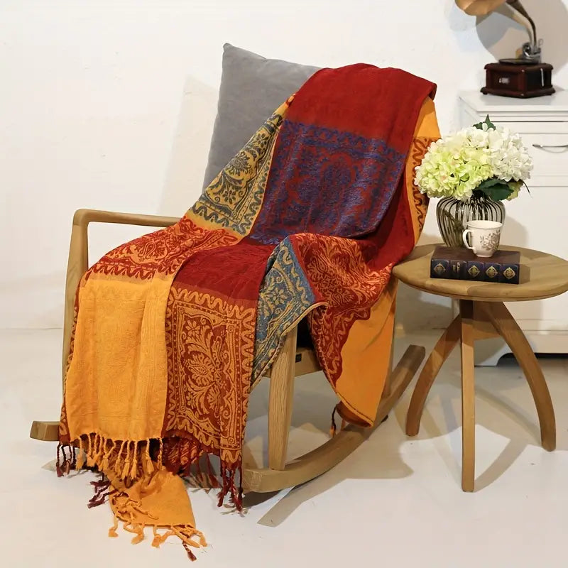 Vintage Patchwork Throw Blanket