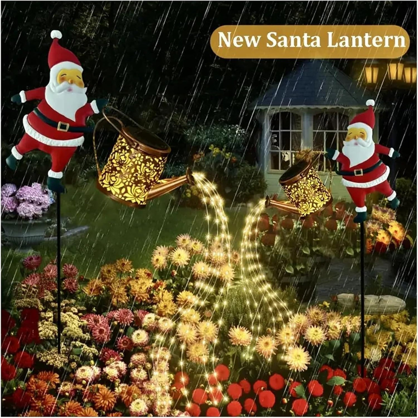 ClausGlow™ Pouring Light Lantern Garden Ornament
