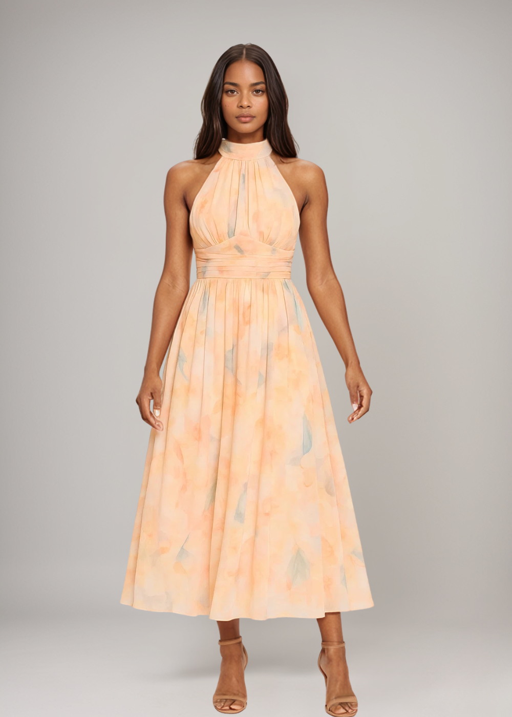 Olivia | Halterneck Maxi Dress