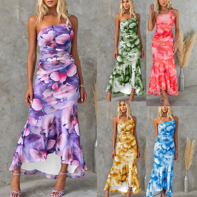 Elara | Watercolour Maxi Dress