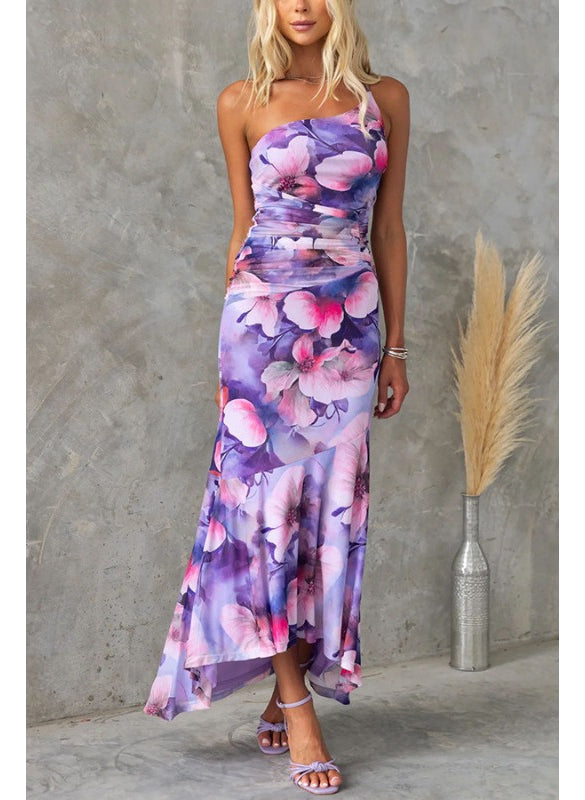 Elara | Watercolour Maxi Dress