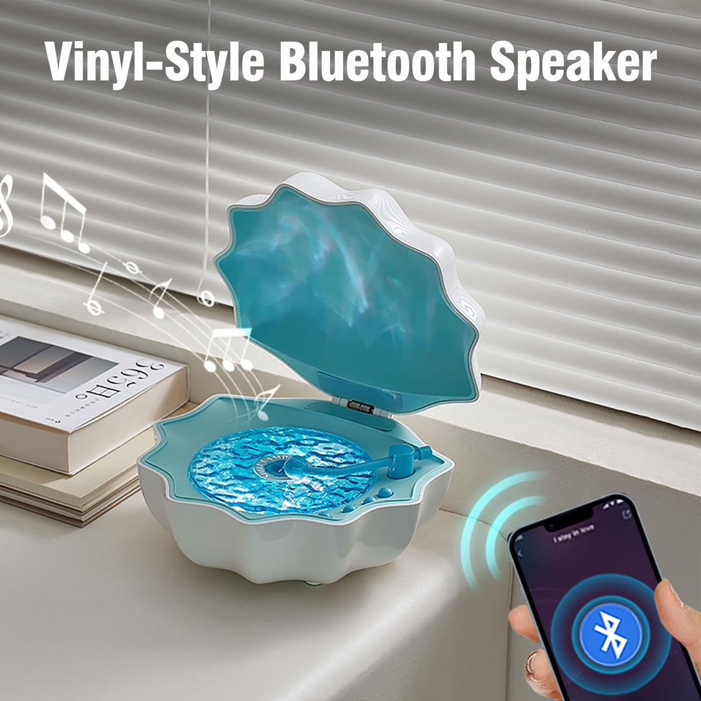 GlowShell™ - Vinyl Wave Speaker
