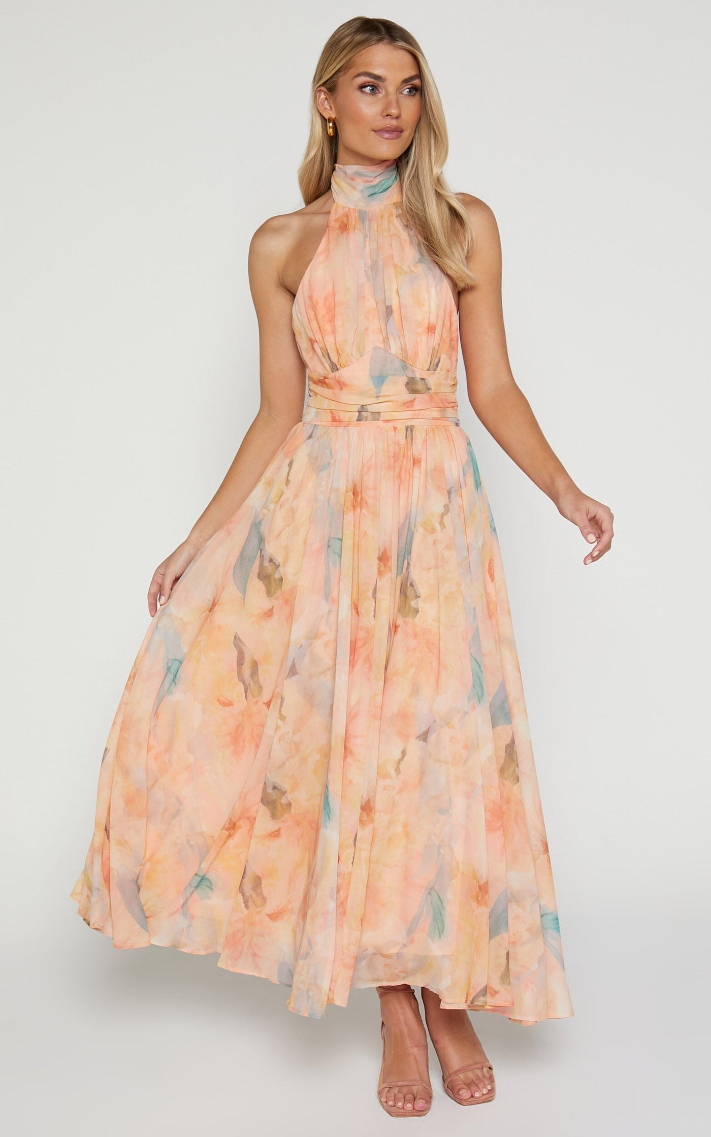 Olivia | Halterneck Maxi Dress