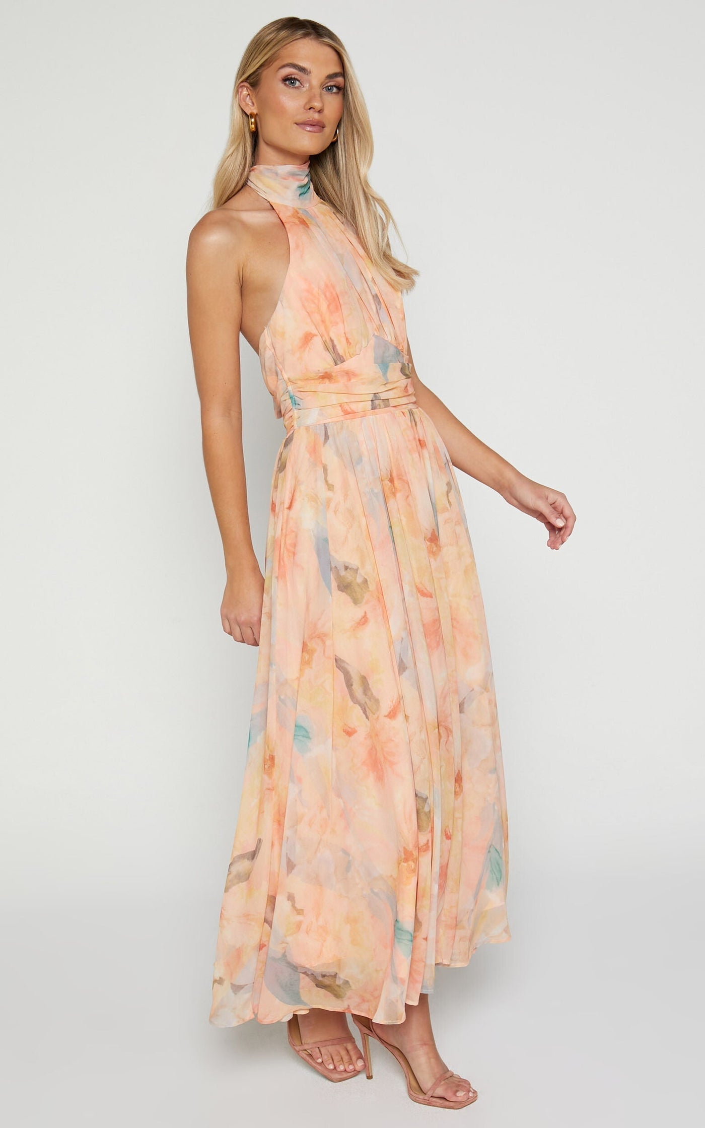 Olivia | Halterneck Maxi Dress