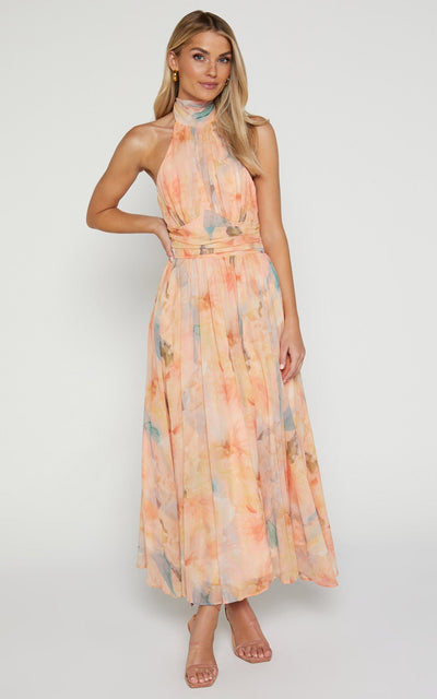 Olivia | Halterneck Maxi Dress