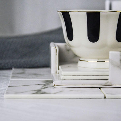 Vegan Leather Coaster Set