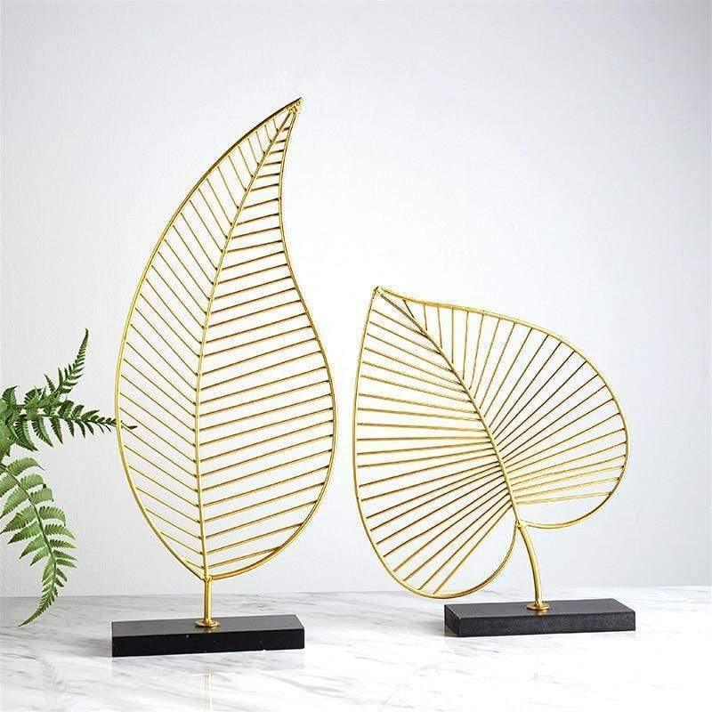 Leaf Decor Sculpture Figurines