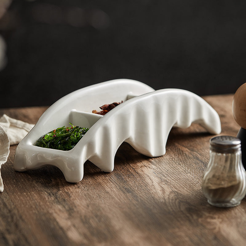 Marrow Ivory Ceramic Tray