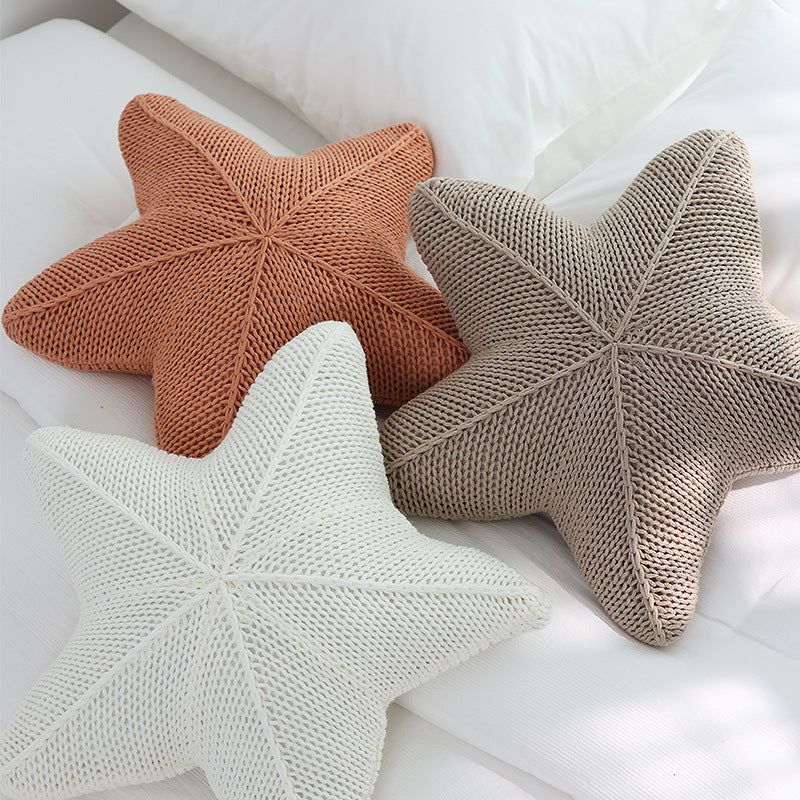 Caspian Knit Starfish Pillow