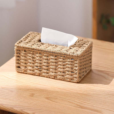 Lina Rattan Tissue Box