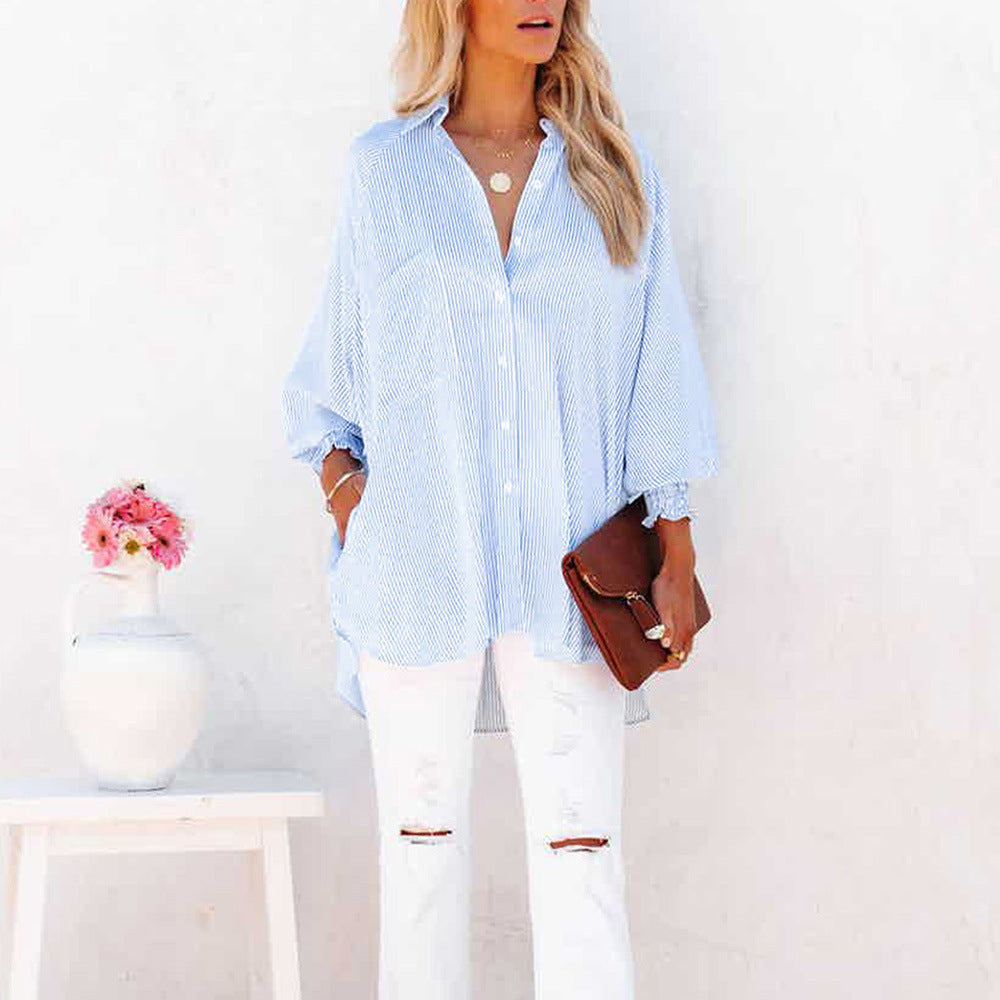 Quinlee - Stripe Relaxed Shirt