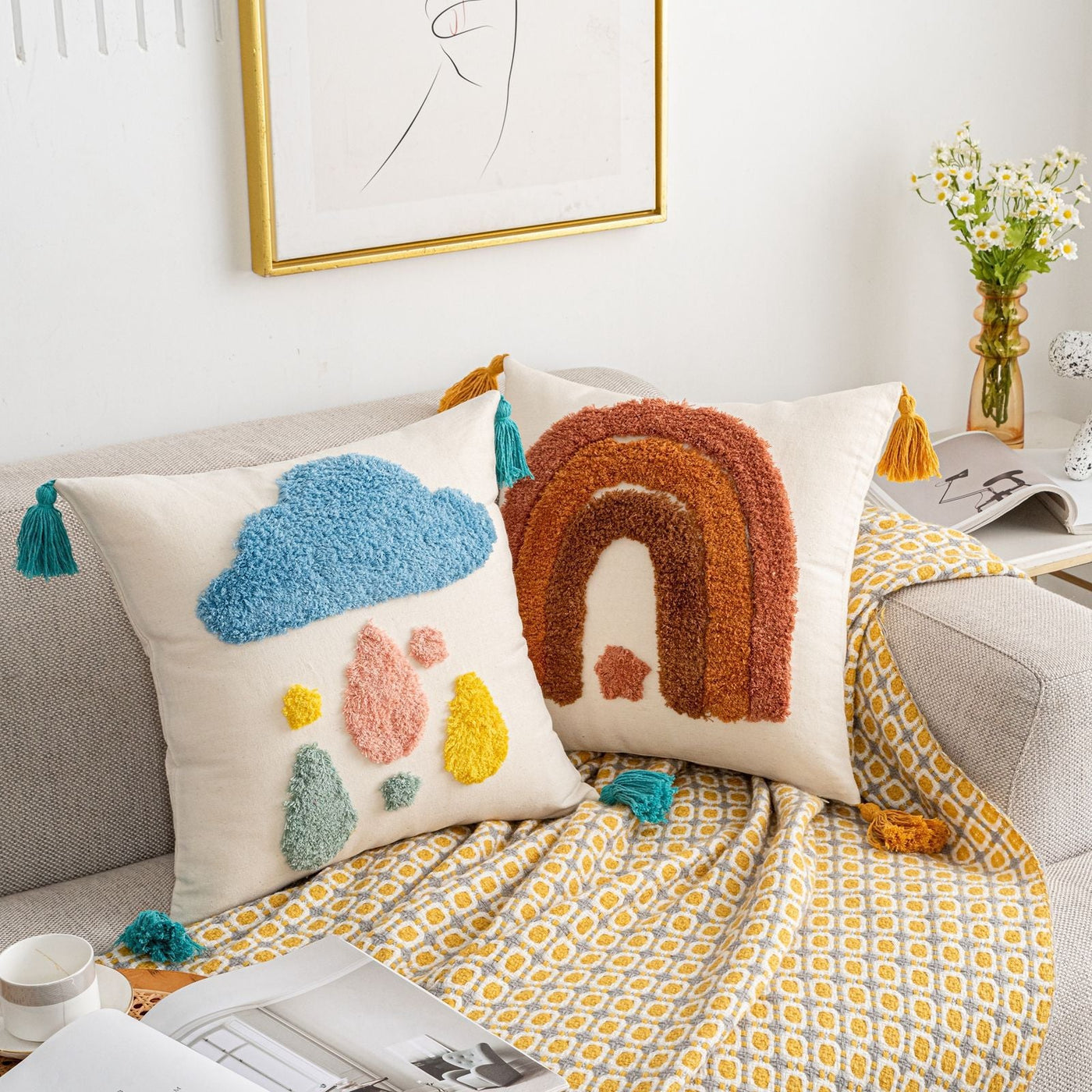 Liora Joy Tufted Pillow Cover