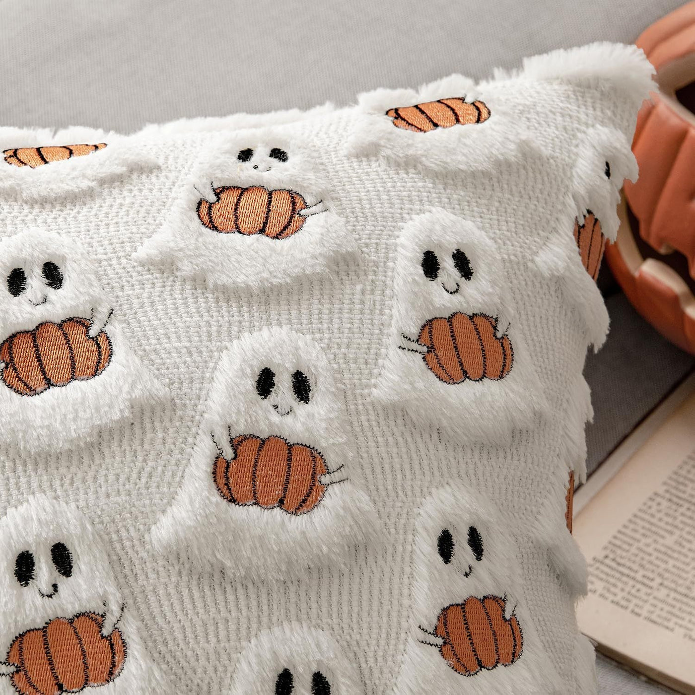 Ghost & Pumpkin Pillow Case