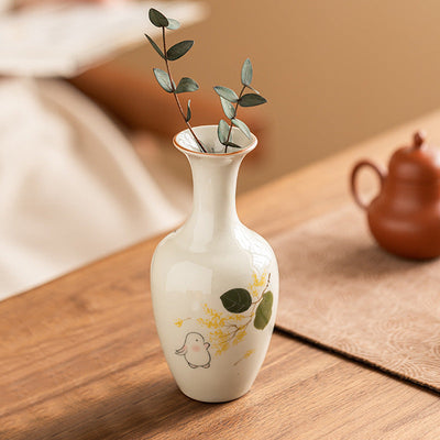 Ema Ivory Ceramic Vase