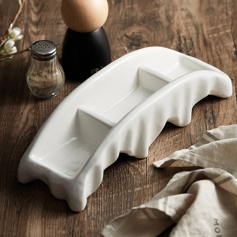 Marrow Ivory Ceramic Tray