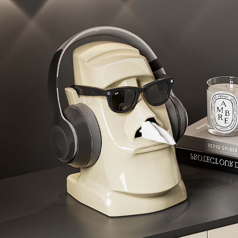 Moai Tiki Tissue Box