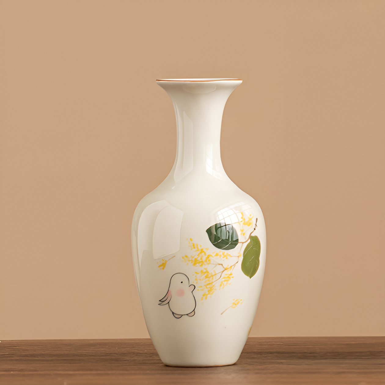 Ema Ivory Ceramic Vase