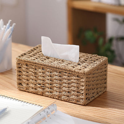 Lina Rattan Tissue Box