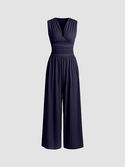 Amelia™ – Chic Sleeveless Wide-Leg Jumpsuit