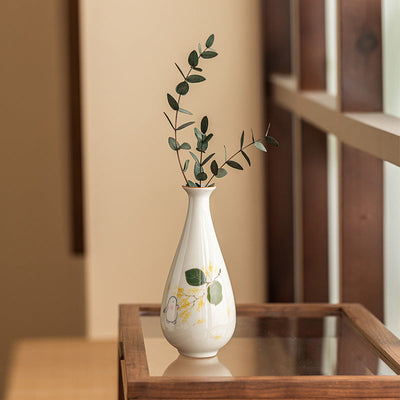 Ema Ivory Ceramic Vase