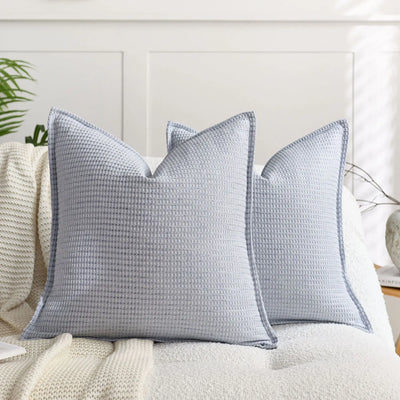Waffle Textured Pillow Cover