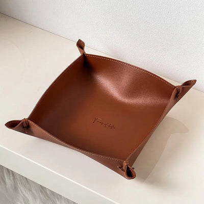 Camden Leather Decorative Tray