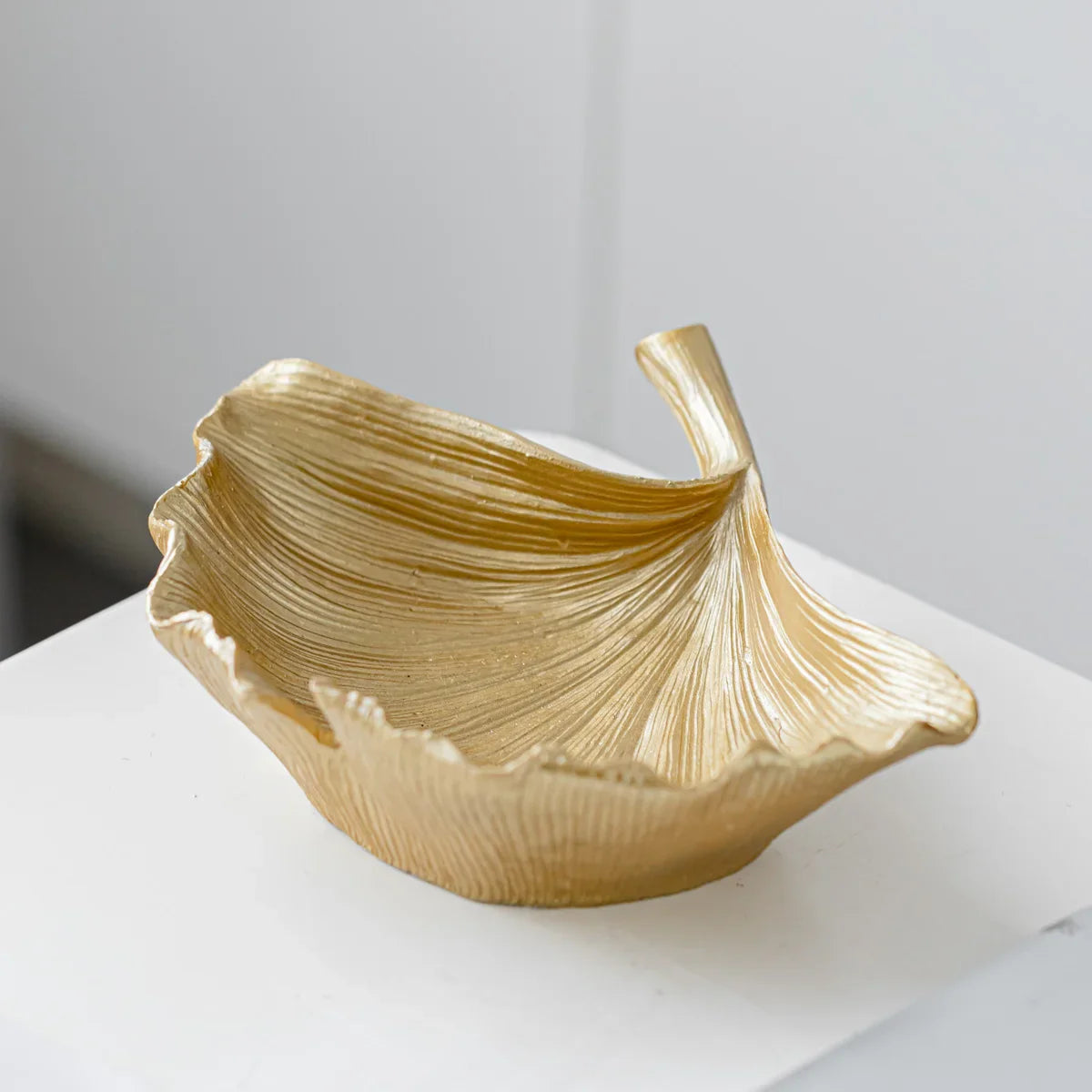 Golden Ginkgo Leaf Bowl