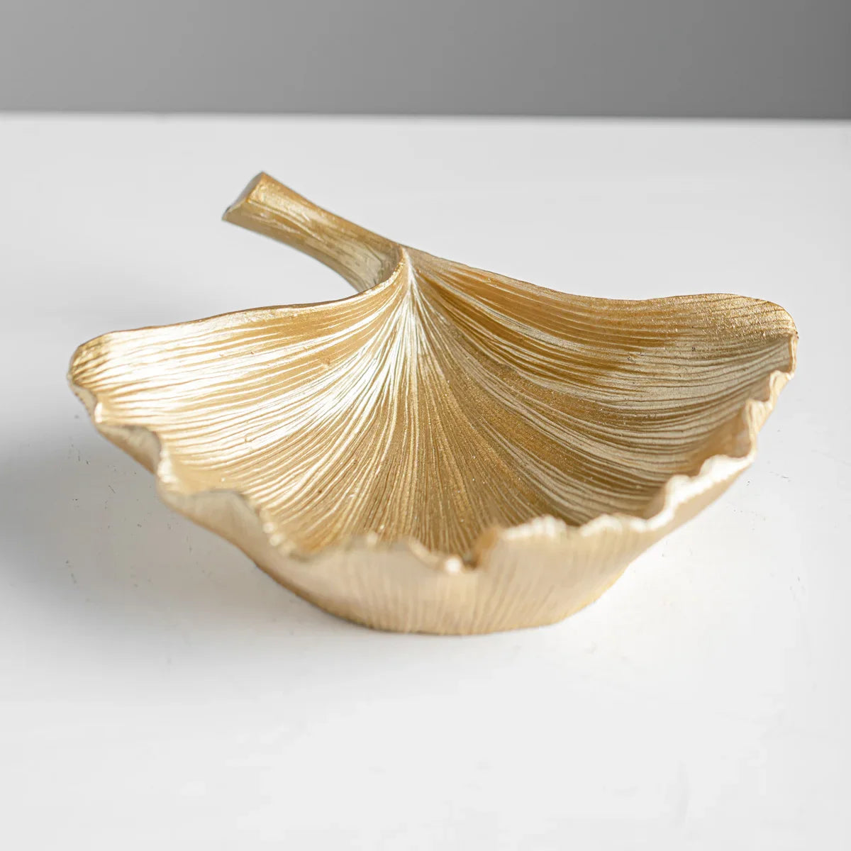 Golden Ginkgo Leaf Bowl
