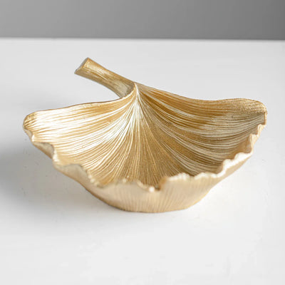 Golden Ginkgo Leaf Bowl