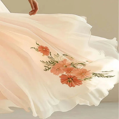 Amelia | High-Waisted V-Neck Evening Dress