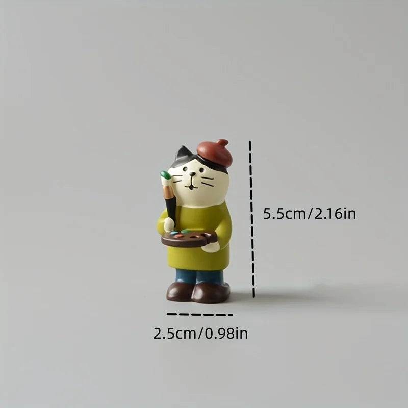 Meowna Lisa Figurine Set