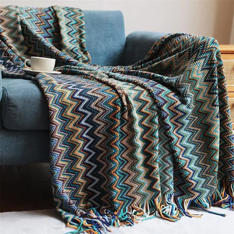 Boho Pattern Throw Blanket