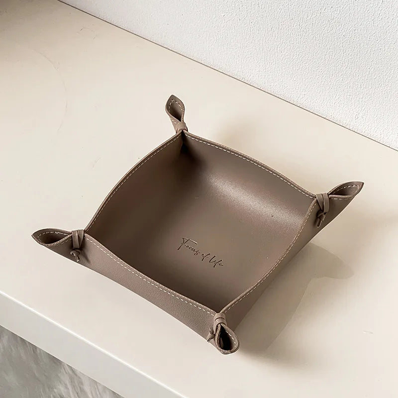 Camden Leather Decorative Tray