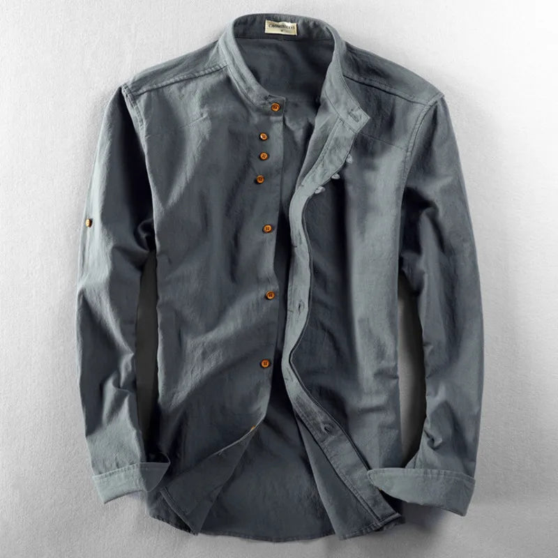 Hiroto Cotton-Linen Shirt