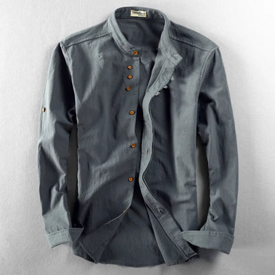 Hiroto Cotton-Linen Shirt