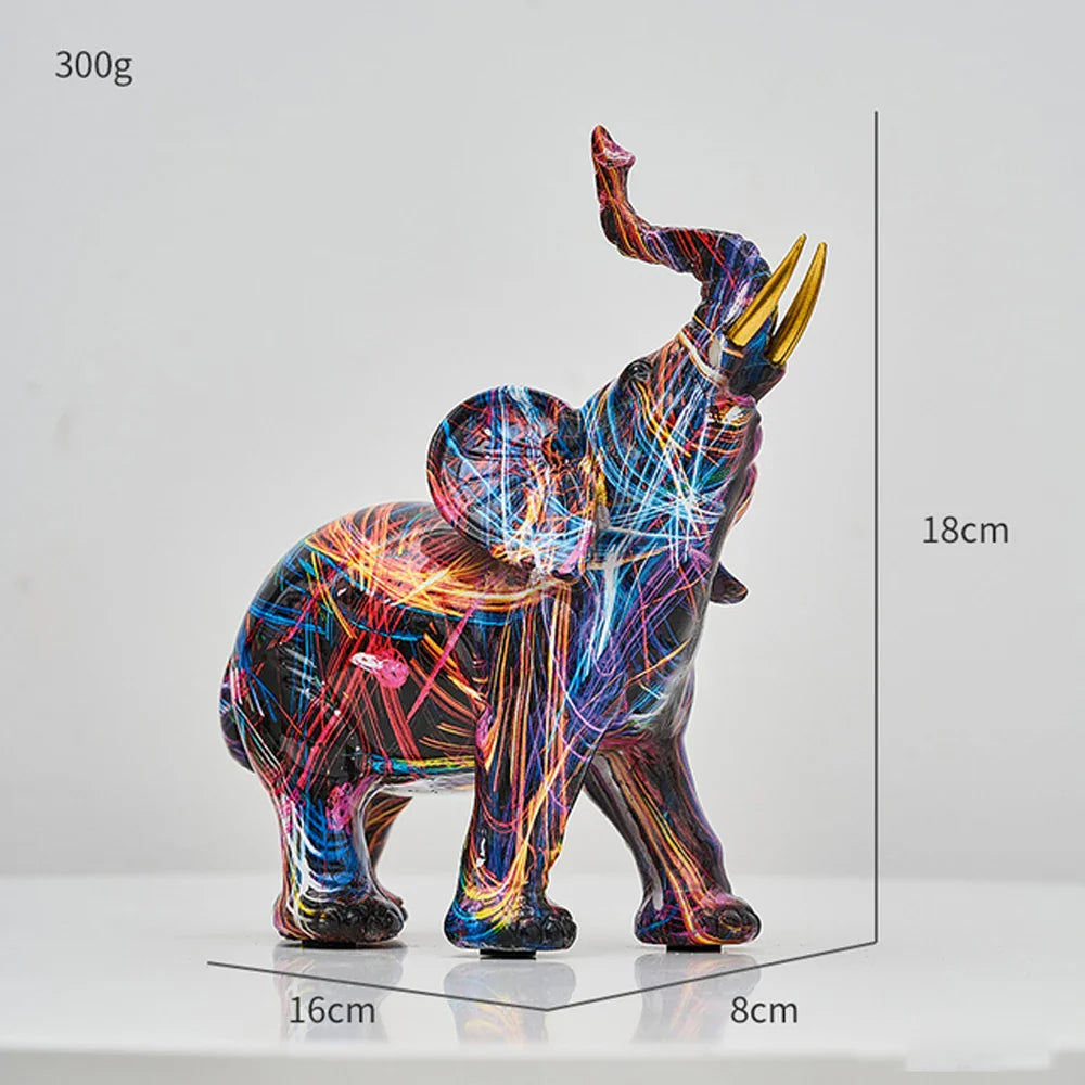 LuckyTrunk - Graffiti Art Elephant Sculpture