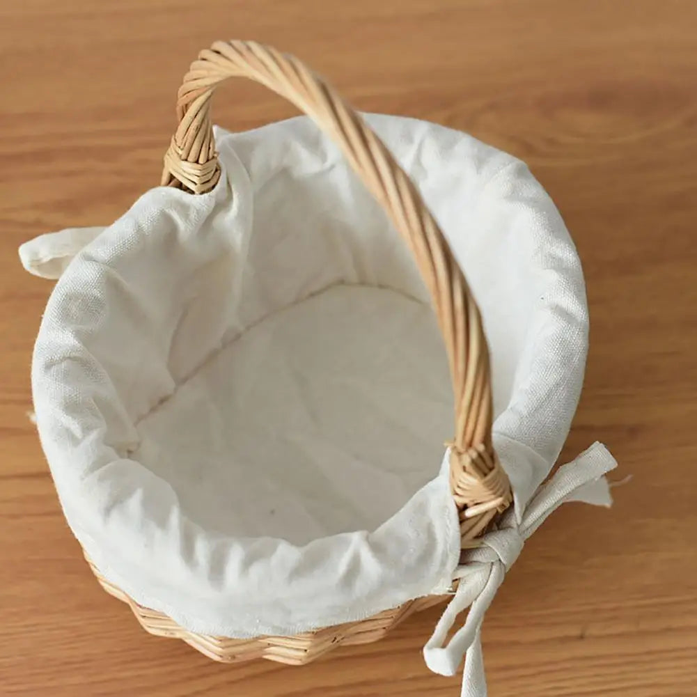 Elmwood Vintage Wicker Basket